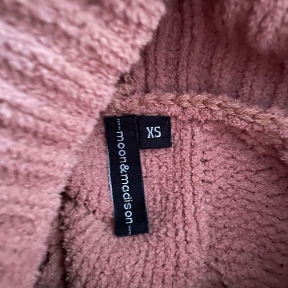 Moon & Madison Blush Wide Knit turtleneck super soft Sweater Size XS - Picture 3 of 8